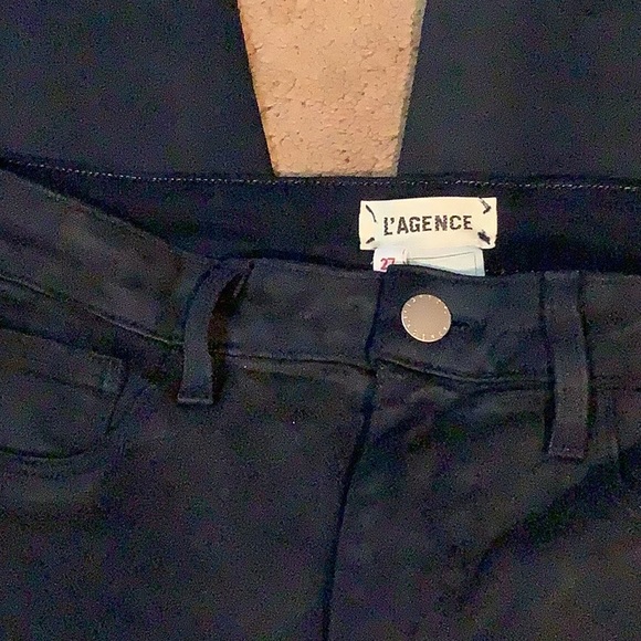 L’agence size 27 Margot skinny high rise, navy coated jeans - Picture 7 of 16